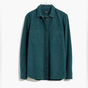 NWT Madewell Plus Flannel Oversized Ex-Boyfriend Swing Shirt - 2X Green